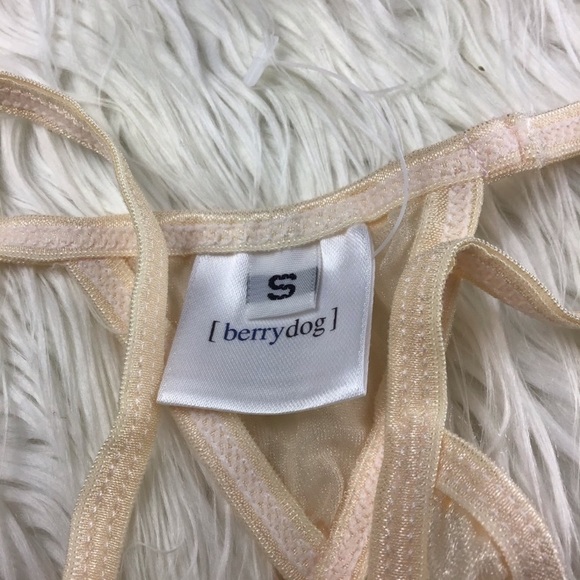 NWOT Berrydog Sheer Nude Bikini Set Small - Picture 5 of 7